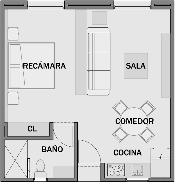 Departamentos en Coahuila - Santo Olivo