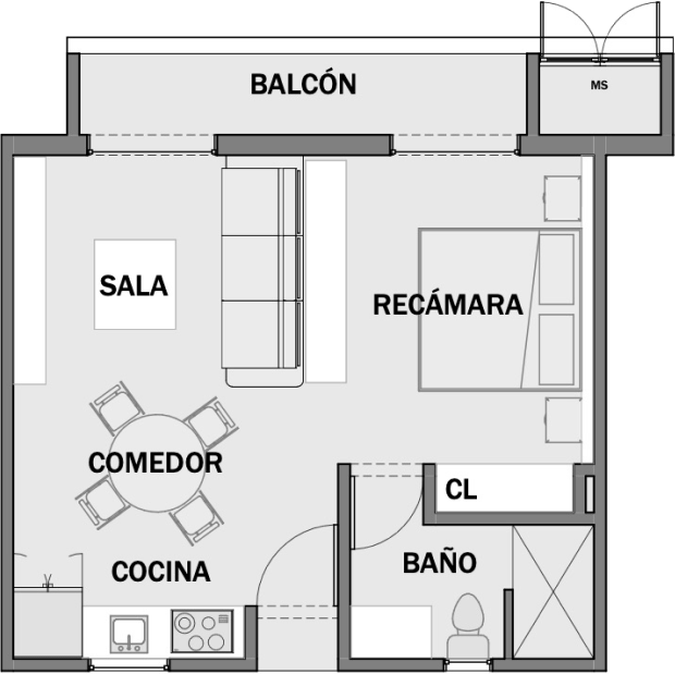 Departamentos en Coahuila - Santo Olivo