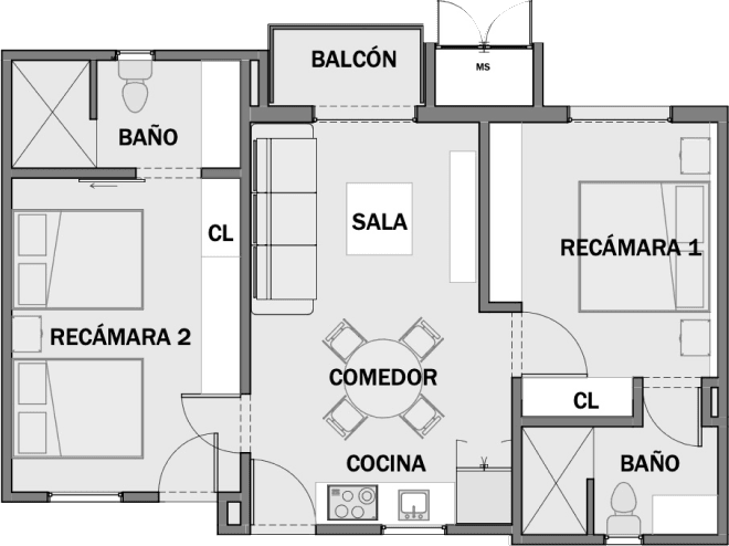 Departamentos en Coahuila - Santo Olivo