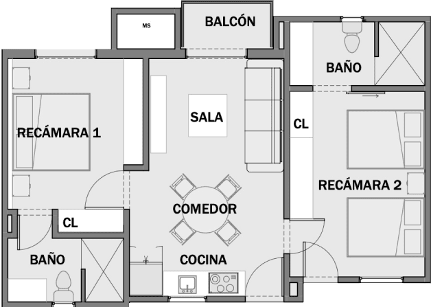 Departamentos en Coahuila - Santo Olivo